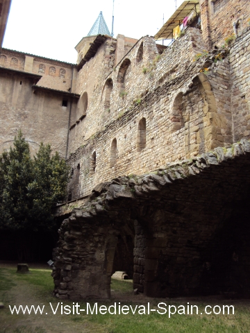 The remains of Vic's medieval castle