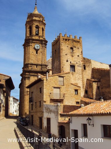 The medieval village of La Iglesuela del Cid, near Teruel