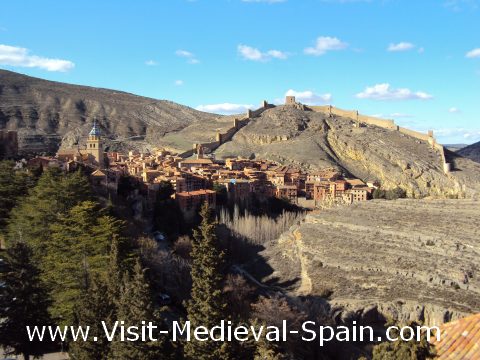 Medieval town of Albarracín, near Teruel Spain