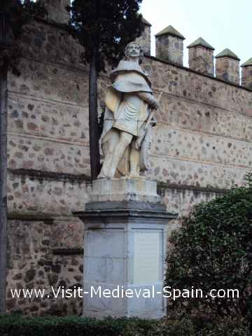 Statue of Alfonso VI of Spain.