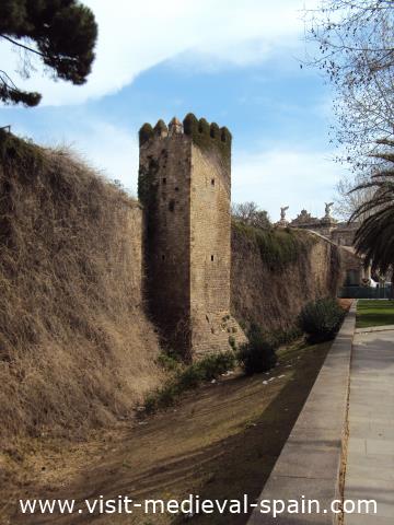 All that's left of Barcelona's medieval fortified walls.