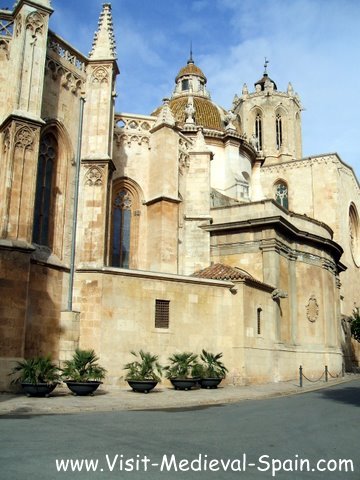 Photo of the medieval Cathedral in Tarragona, Spain