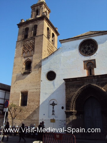 Moorish Minaret and the cfristian church of omnium sanctorum Seville, Spain