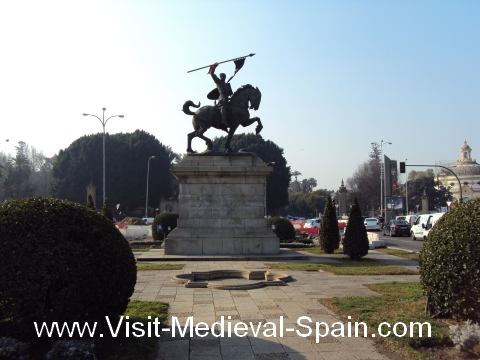 Statue of Spanish hero el Cid