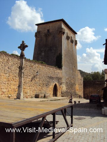 Photo showing the remains of the fortifications and tower