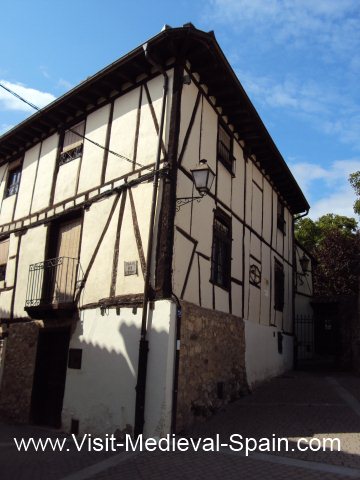 A timber framed medieval house