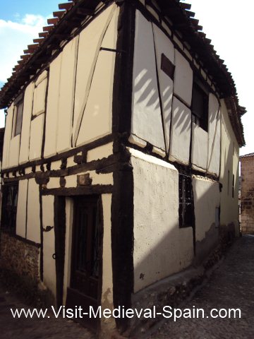 A timber framed medieval house